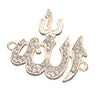 Allah Pendant With Crystals in Silver Chain