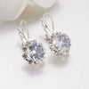 Little Stone Stud Earrings with Crystals