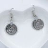 Silver Antique Coin Dangle Earrings