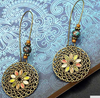 Flower Antique Copper/Bronze Earrings