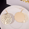 Golden Double Layer Tree of Life Earrings