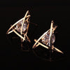 Golden Trinkets  Zircon Earrings  Stud Earrings