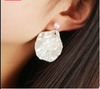 White Mother of Pearl Dangle Earrings
