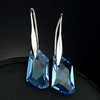 Blue Smaller Stone Dangler Earrings