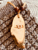 DRIFTWOOD ETCHED COTTON THREAD NECKLACE