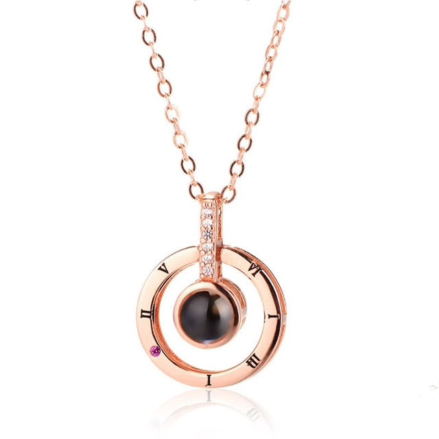 Rose Gold Projector Necklace