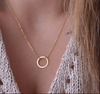 Minimalist 'O' Golden Chain Necklace