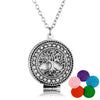 Vintage Alloy Aroma Diffuser Necklaces Open Antique Lockets Pendant Perfume Essential Oil Aromatherapy