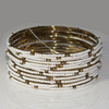 White Beads Bangle - Zarood -  Quality Fashion from the Heart of India
 - 2